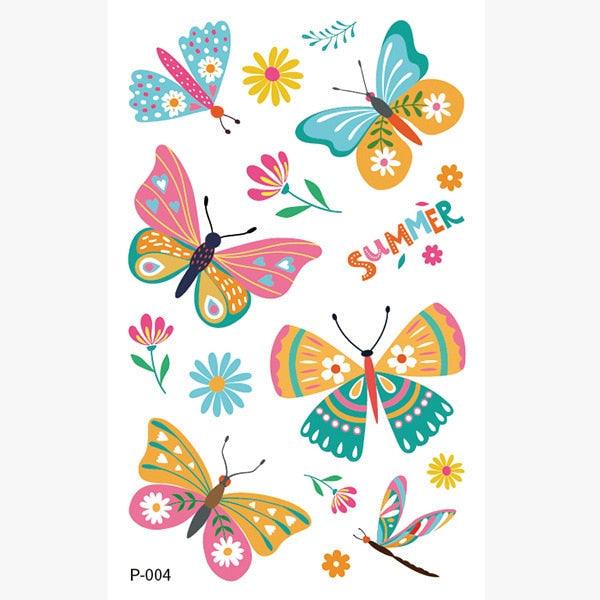 1 Pc Butterfly 3D Temporary Tattoo 52 Style Waterproof Butterfly Tattoos Stickers Temporary Colorful Design For Womens - TaTTTy