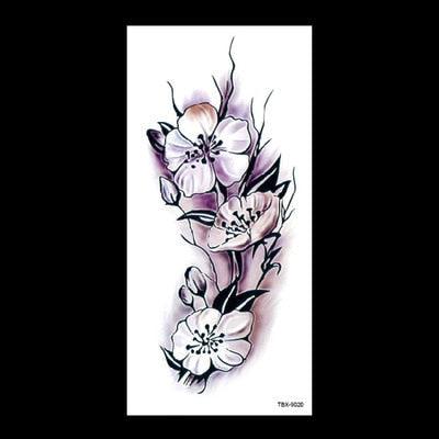 1 Pcs Elegant Temporary Tattoos Stickers Rose Flowers Arm Shoulder Tattoo Waterproof Big Luxury Flower For Womens - TaTTTy