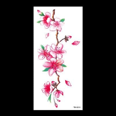 1 Pcs Elegant Temporary Tattoos Stickers Rose Flowers Arm Shoulder Tattoo Waterproof Big Luxury Flower For Womens - TaTTTy