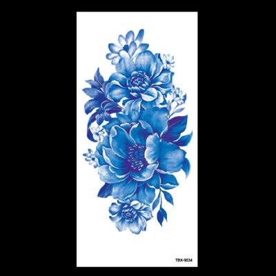 1 Pcs Elegant Temporary Tattoos Stickers Rose Flowers Arm Shoulder Tattoo Waterproof Big Luxury Flower For Womens - TaTTTy