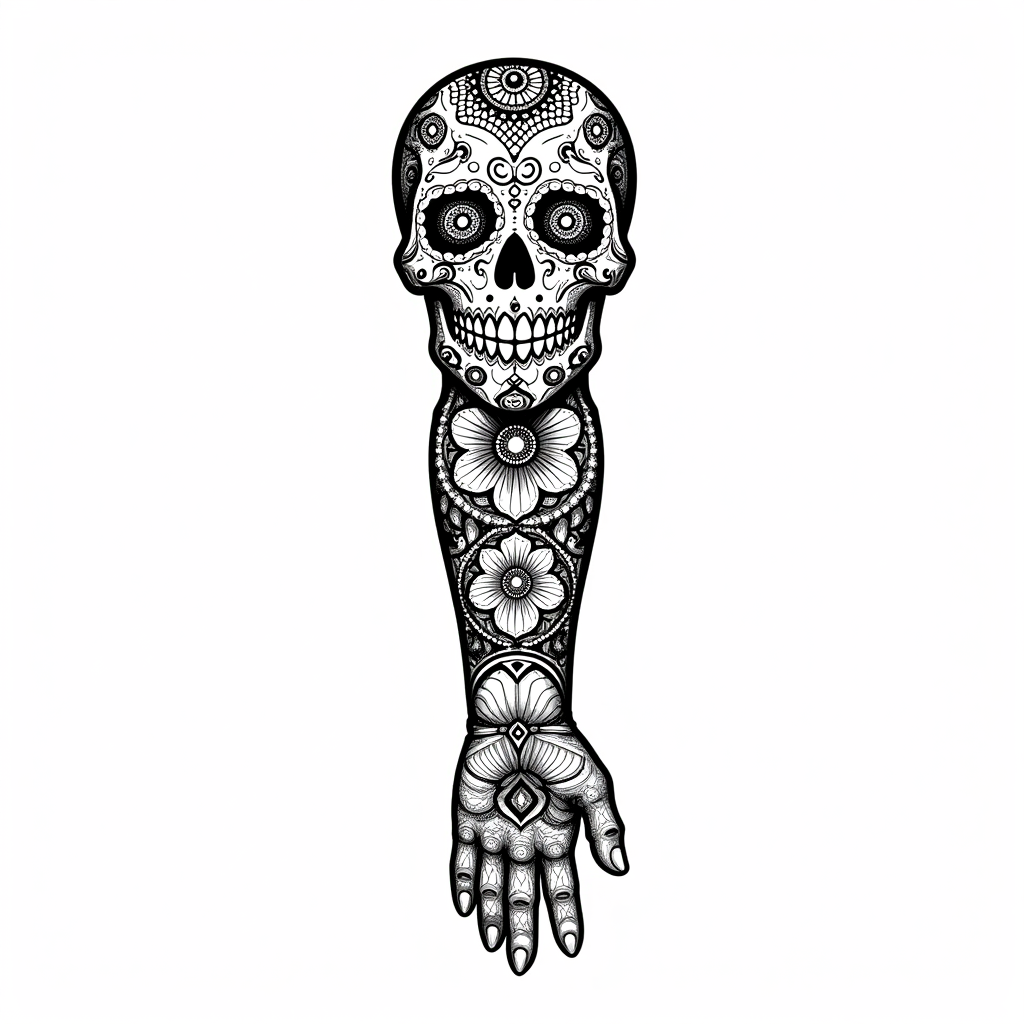 Skull Sleeve