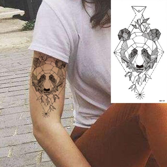 25 Sheets Flower Rose Luxury Tattoos Waterproof Temporary Sticker 3D Rose Flower Tattoos Body Art Arm Fake Tatoo For Womens - TaTTTy