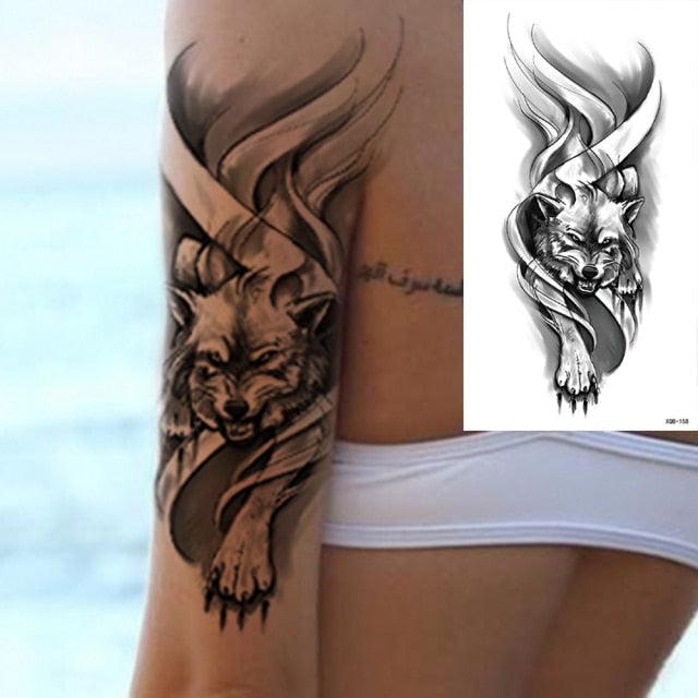 25 Sheets Flower Rose Luxury Tattoos Waterproof Temporary Sticker 3D Rose Flower Tattoos Body Art Arm Fake Tatoo For Womens - TaTTTy