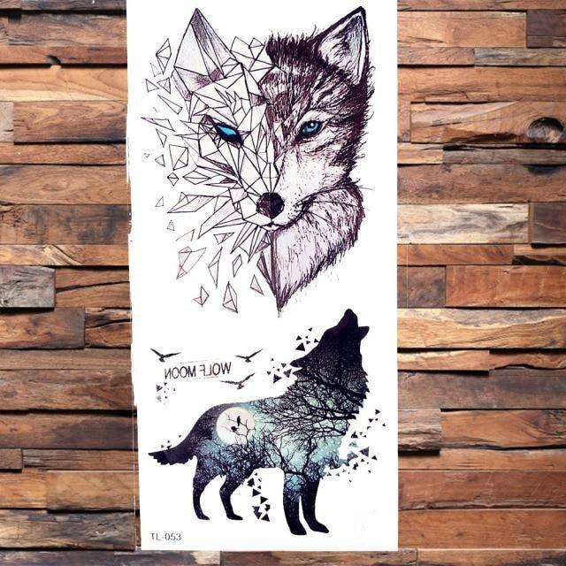 3D Scorpion Temporary Tattoos Sticker Body Arm Waterproof Wolf Tattoo Realistic Style For Women Men - TaTTTy