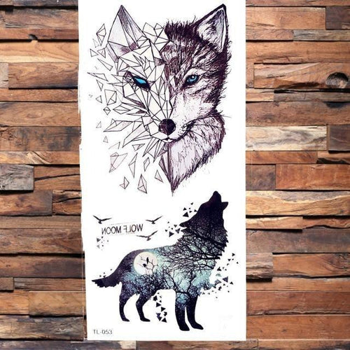 3D Scorpion Temporary Tattoos Sticker Body Arm Waterproof Wolf Tattoo Realistic Style For Women Men - TaTTTy