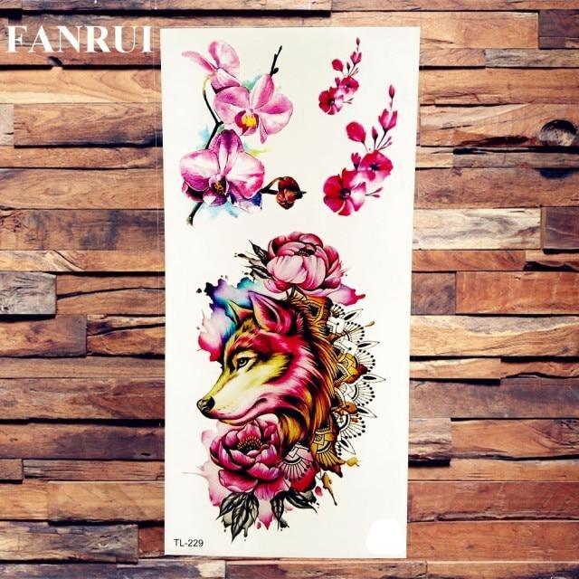 3D Scorpion Temporary Tattoos Sticker Body Arm Waterproof Wolf Tattoo Realistic Style For Women Men - TaTTTy