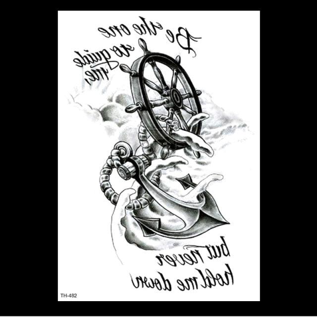49 Sheets Waterproof Temporary Black Sketches Flowers Tattoo Stickers Flower Rose Tattoos For Women Adults - TaTTTy