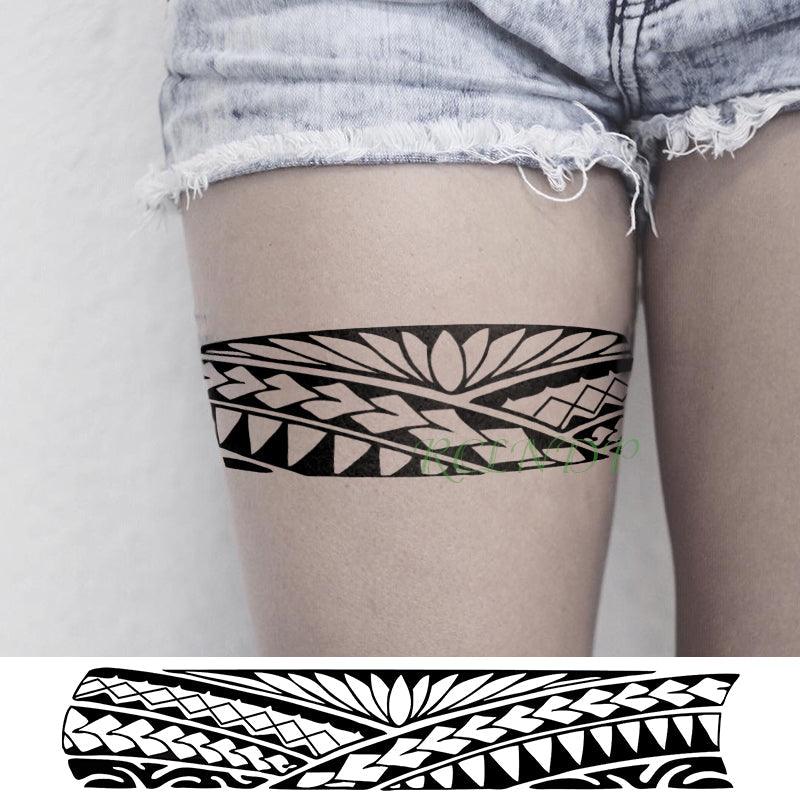 57 Sheets Temporary Tattoo Stickers Set Waterproof Temporary Tattoo Waist Arm Modern Stylish Big Black Tattoos For Womens Mens - TaTTTy