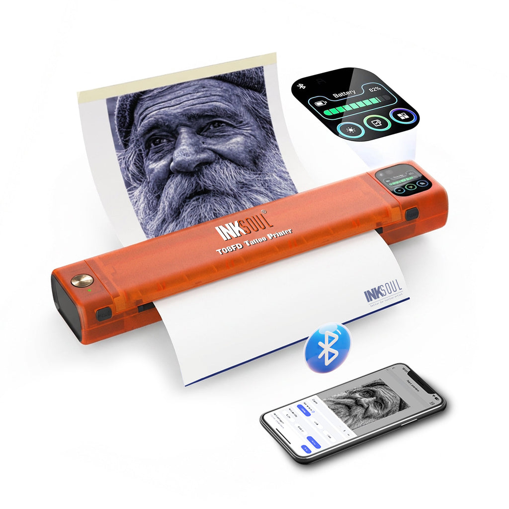 INKSOUL® T08FD tattoo transfer printer touch screen - TaTTTy