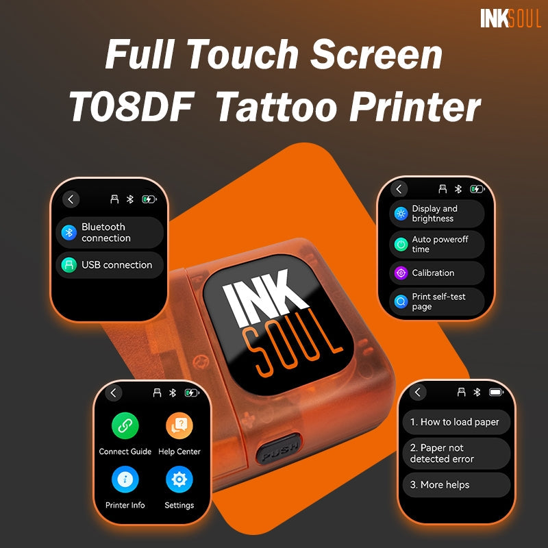 INKSOUL® T08FD tattoo transfer printer touch screen - TaTTTy