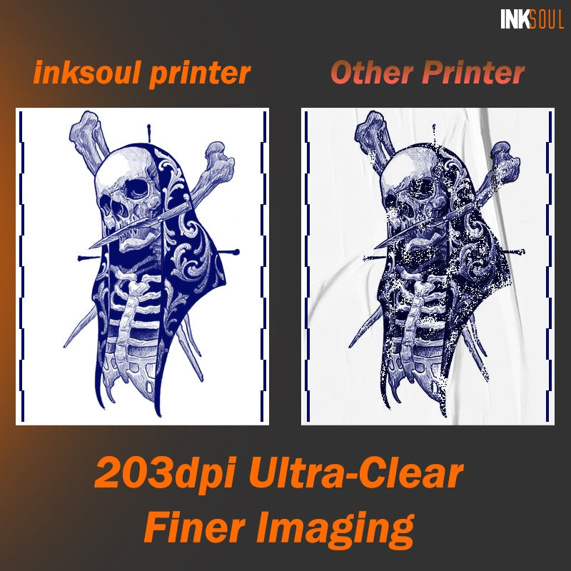 INKSOUL® T08FD tattoo transfer printer touch screen - TaTTTy