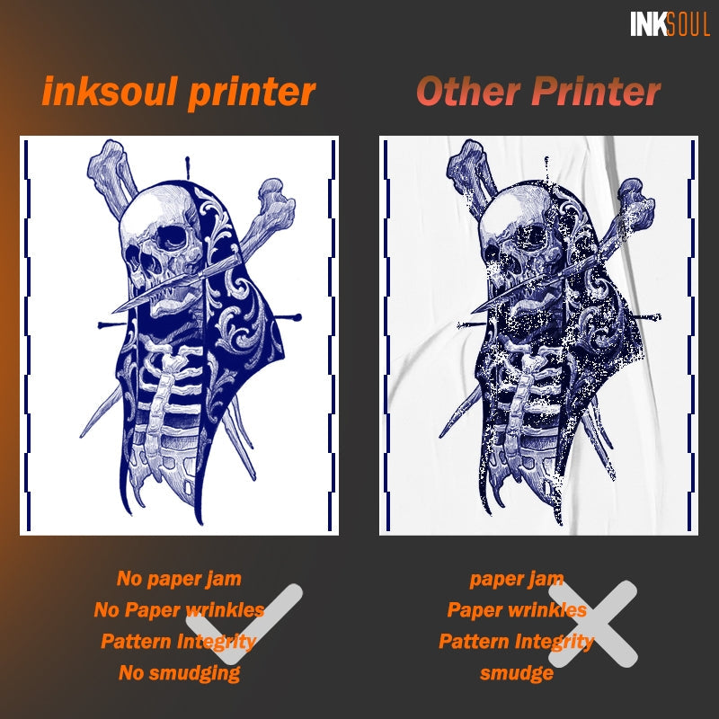 INKSOUL® T08FD tattoo transfer printer touch screen - TaTTTy