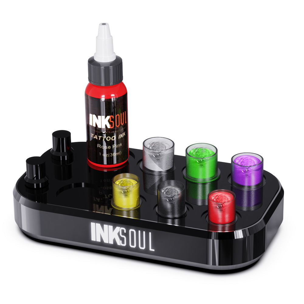 INKSOUL® TATTOO INK CUP MIXER 8 sites Aluminum alloy frame - TaTTTy