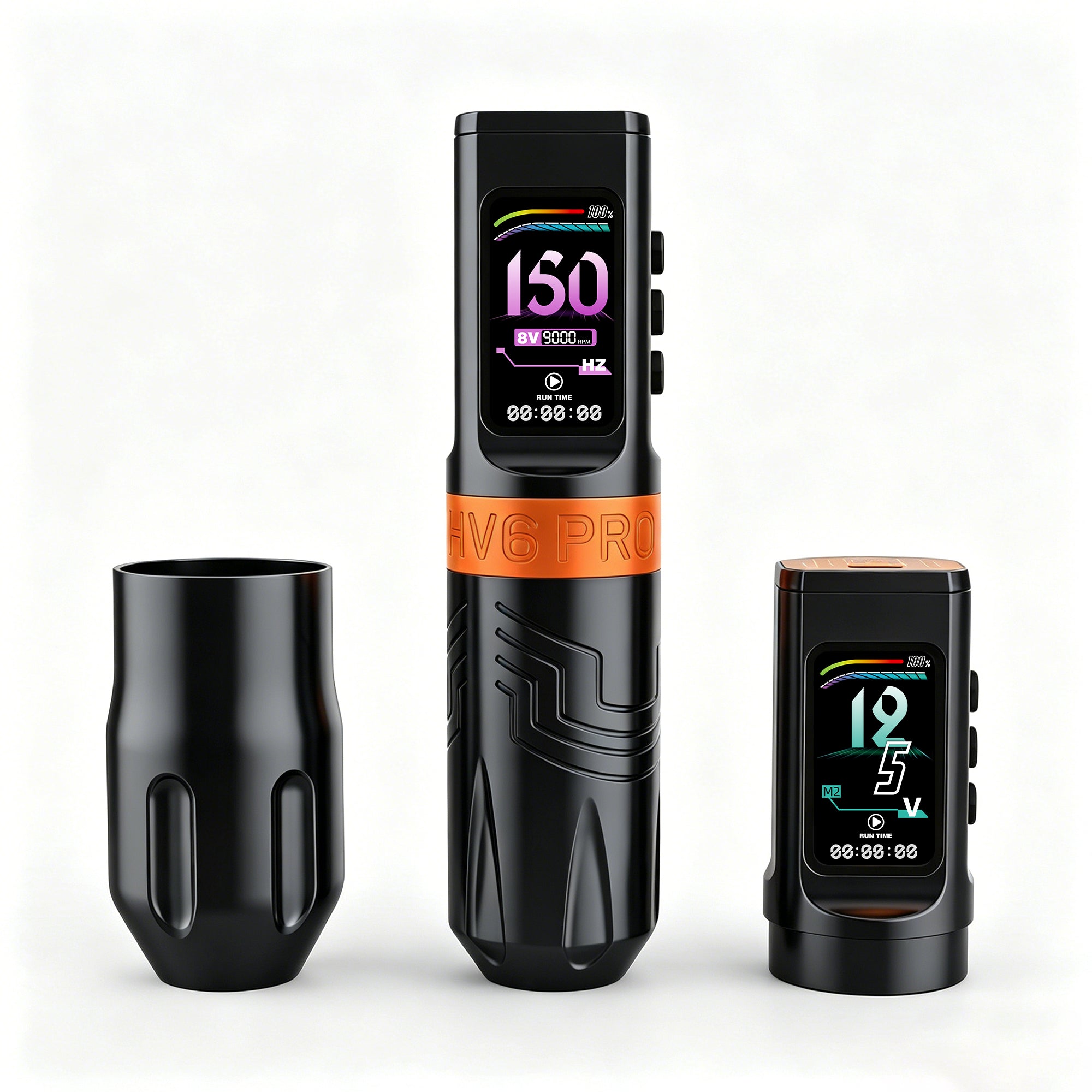 INKSOUL® Tattoo Machine Wiresles Pen 4.2MM Strokes Two Grips Two Batteries Two Modes 2 in 1 | HV6 PRO - TaTTTy