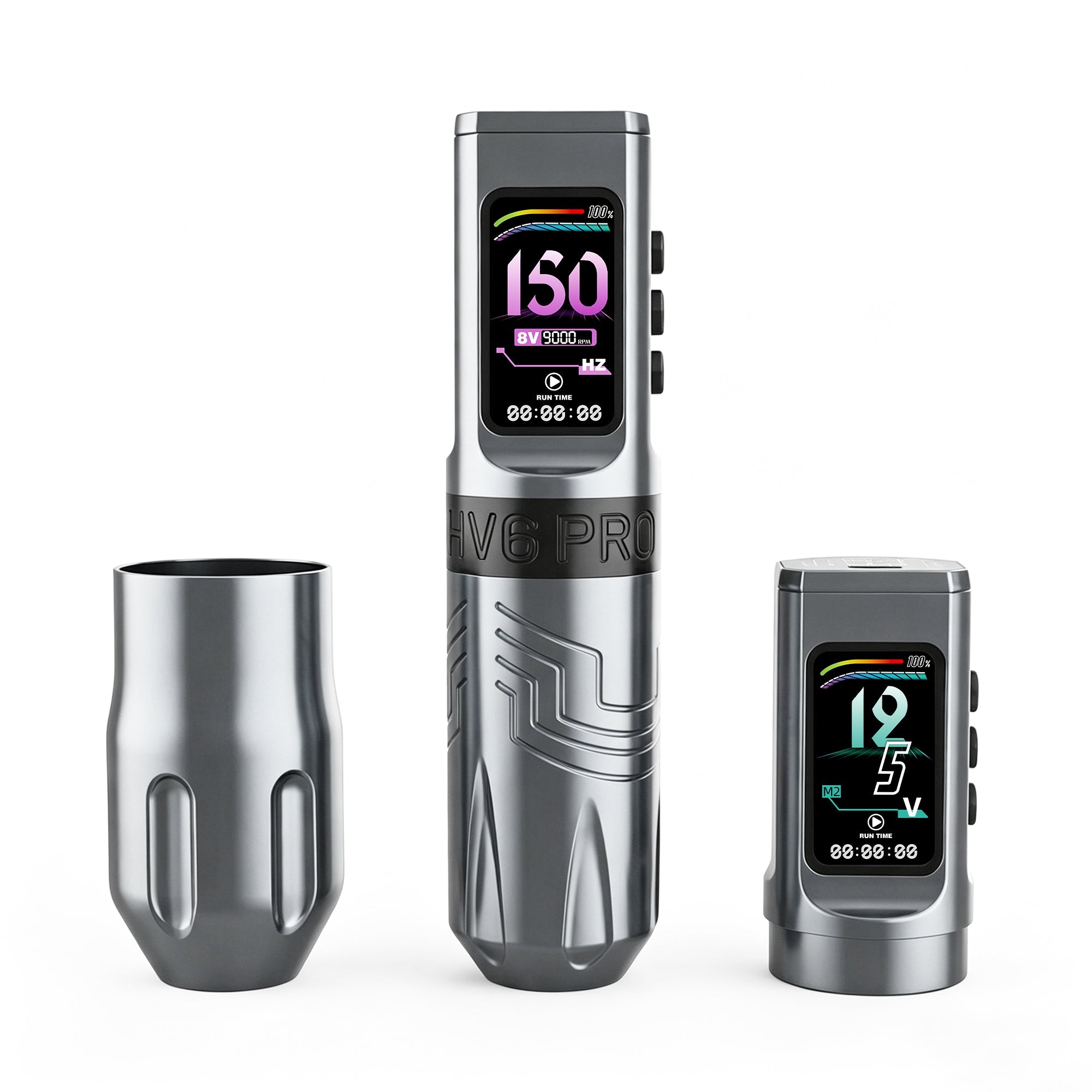 INKSOUL® Tattoo Machine Wiresles Pen 4.2MM Strokes Two Grips Two Batteries Two Modes 2 in 1 | HV6 PRO - TaTTTy
