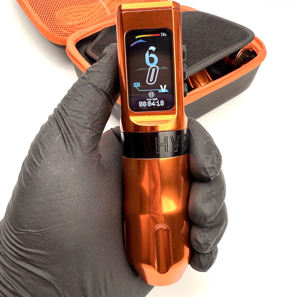 INKSOUL® Tattoo Machine Wiresles Pen 4.2MM Strokes Two Grips Two Batteries Two Modes 2 in 1 | HV6 PRO - TaTTTy