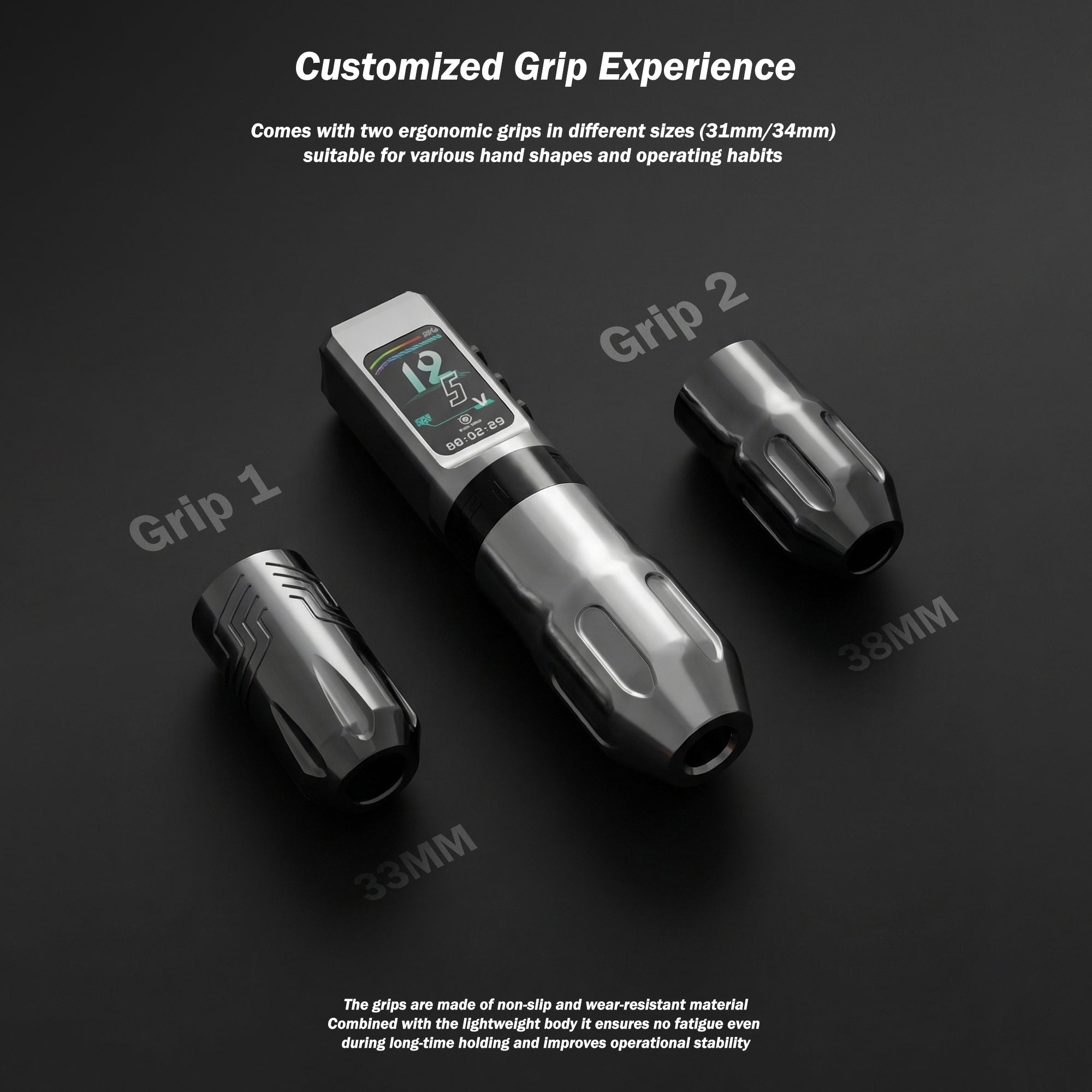 INKSOUL® Tattoo Machine Wiresles Pen 4.2MM Strokes Two Grips Two Batteries Two Modes 2 in 1 | HV6 PRO - TaTTTy
