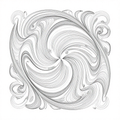 Abstract swirling vortex with intricate linework creating a dynamic and fluid motion.