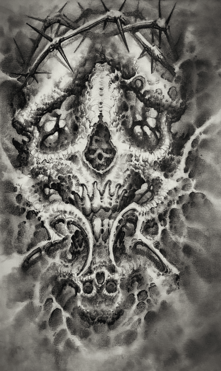 Abstract Skeleton - DARK SURREALISM