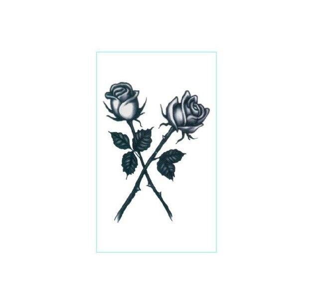 Black Clown Temporary Tattoo Sticker Body Art Arm Waist Fake Waterproof Tattoos Elegant Small Design For Men Women - TaTTTy