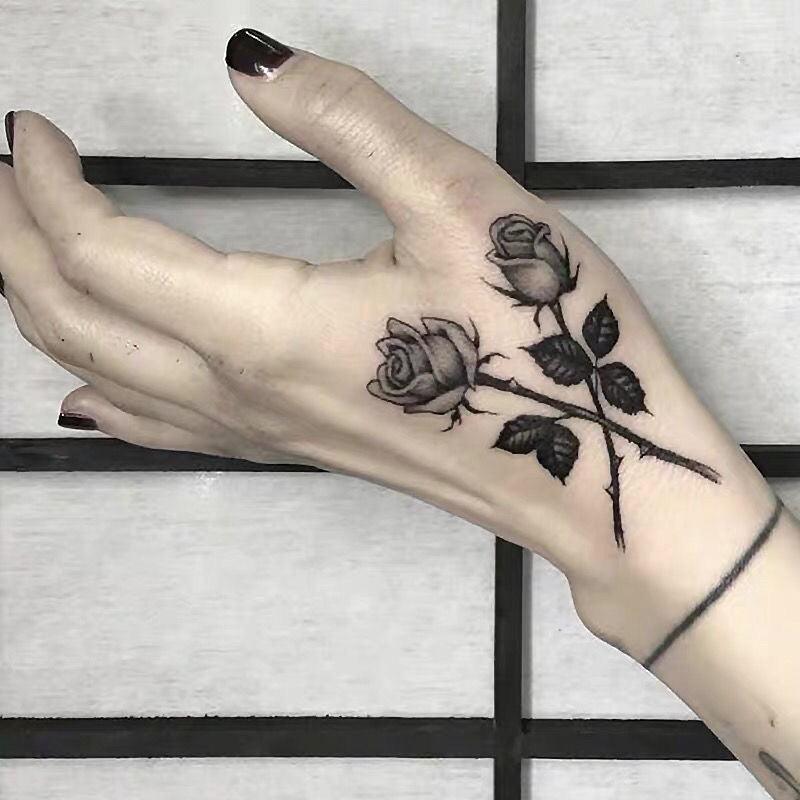 Black Clown Temporary Tattoo Sticker Body Art Arm Waist Fake Waterproof Tattoos Elegant Small Design For Men Women - TaTTTy