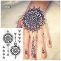 Classic Brown And Black Temporary Tattoo For Hands And Body Stickers Black Luxury Tattoos for Women Girls - TaTTTy