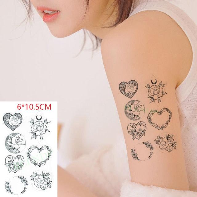 Different Small Waterproof Temporary Tattoo Sticker Cute Tatto Flash Tattoos Small Size Colorful Design for Kids Mens Womens - TaTTTy