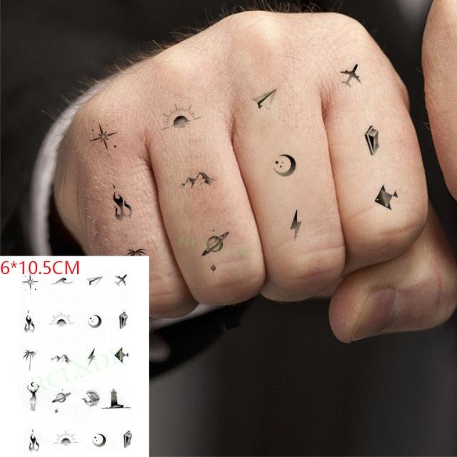 Different Small Waterproof Temporary Tattoo Sticker Cute Tatto Flash Tattoos Small Size Colorful Design for Kids Mens Womens - TaTTTy