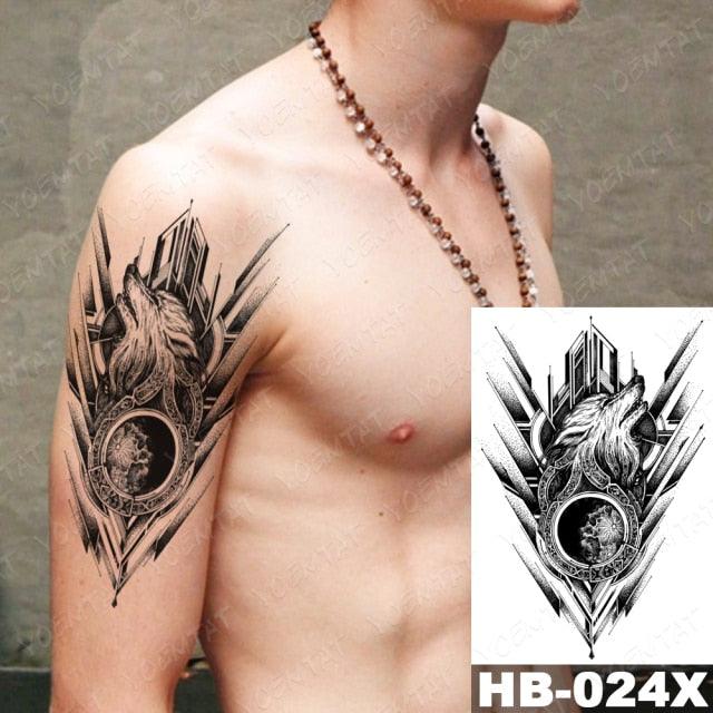 Different Stylish Waterproof Temporary Tattoo Sticker Heart Knife Angel Makeup Tattoos For Women Men - TaTTTy