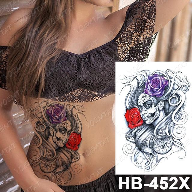 Different Stylish Waterproof Temporary Tattoo Sticker Heart Knife Angel Makeup Tattoos For Women Men - TaTTTy
