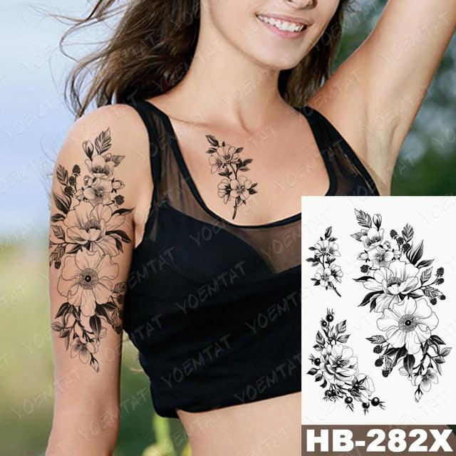 Different Stylish Waterproof Temporary Tattoo Sticker Heart Knife Angel Makeup Tattoos For Women Men - TaTTTy