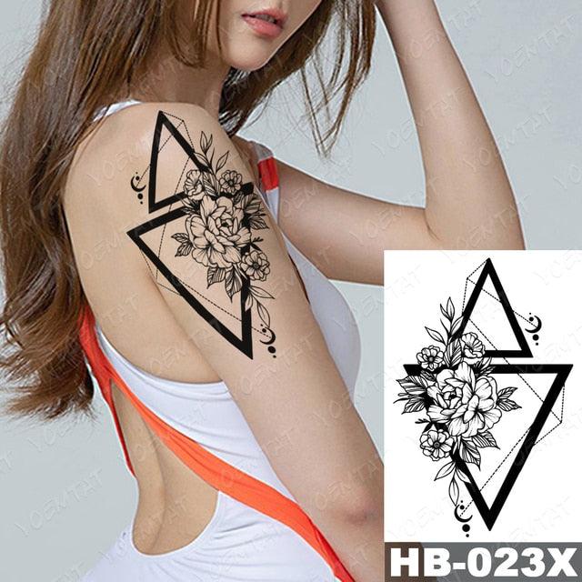 Different Stylish Waterproof Temporary Tattoo Sticker Heart Knife Angel Makeup Tattoos For Women Men - TaTTTy