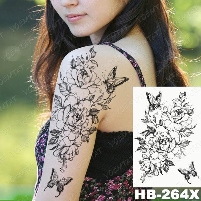 Different Stylish Waterproof Temporary Tattoo Sticker Heart Knife Angel Makeup Tattoos For Women Men - TaTTTy