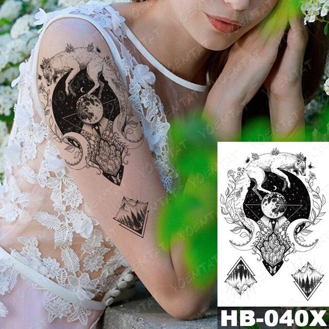 Different Stylish Waterproof Temporary Tattoo Sticker Heart Knife Angel Makeup Tattoos For Women Men - TaTTTy