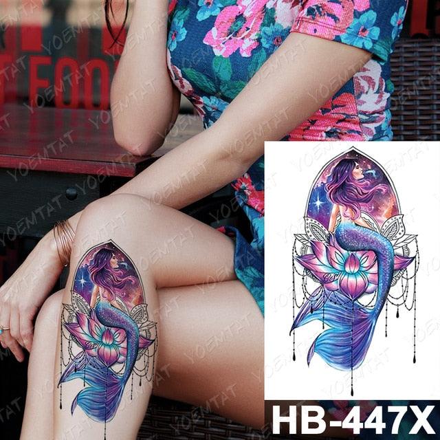 Different Stylish Waterproof Temporary Tattoo Sticker Heart Knife Angel Makeup Tattoos For Women Men - TaTTTy