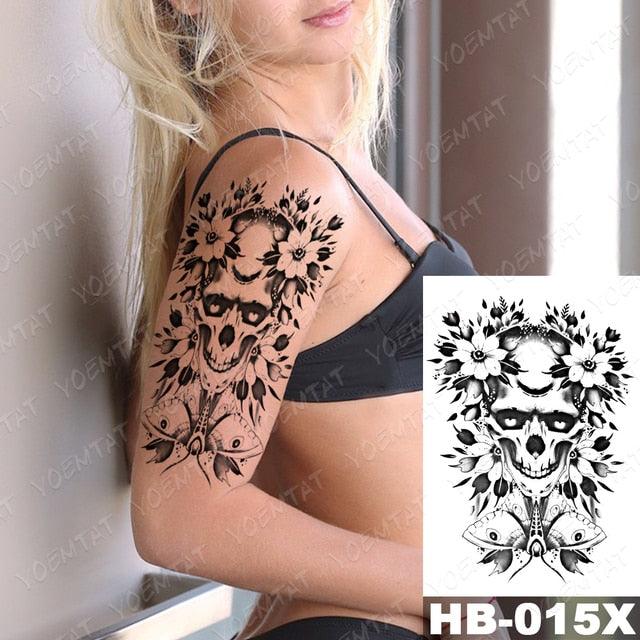 Different Stylish Waterproof Temporary Tattoo Sticker Heart Knife Angel Makeup Tattoos For Women Men - TaTTTy