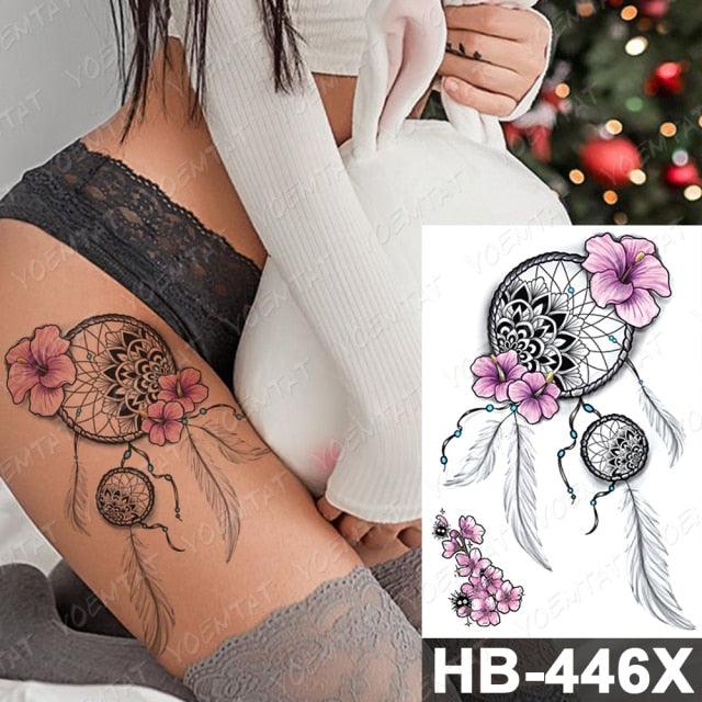 Different Stylish Waterproof Temporary Tattoo Sticker Heart Knife Angel Makeup Tattoos For Women Men - TaTTTy