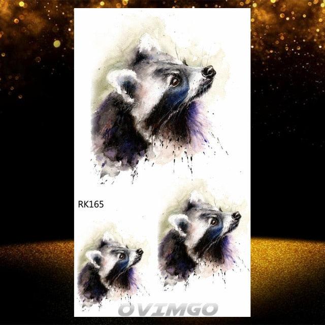 Elegant Animal Waterproof Temporary Tattoos Sticker Astronaut Fake Tattoo Planets Star Space Modern Colorful Realistic Design For Womens - TaTTTy