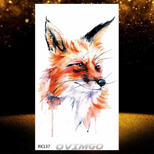 Elegant Animal Waterproof Temporary Tattoos Sticker Astronaut Fake Tattoo Planets Star Space Modern Colorful Realistic Design For Womens - TaTTTy
