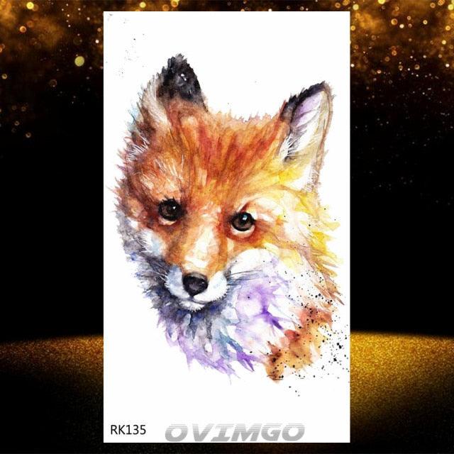 Elegant Animal Waterproof Temporary Tattoos Sticker Astronaut Fake Tattoo Planets Star Space Modern Colorful Realistic Design For Womens - TaTTTy