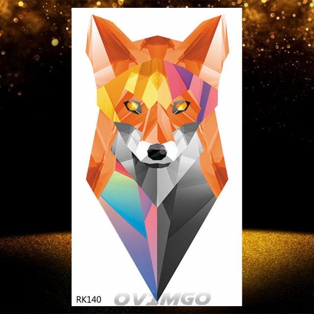 Elegant Animal Waterproof Temporary Tattoos Sticker Astronaut Fake Tattoo Planets Star Space Modern Colorful Realistic Design For Womens - TaTTTy