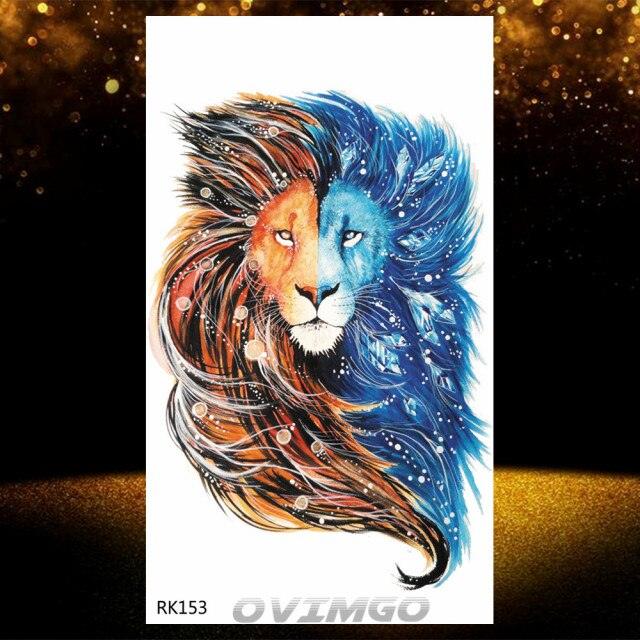Elegant Animal Waterproof Temporary Tattoos Sticker Astronaut Fake Tattoo Planets Star Space Modern Colorful Realistic Design For Womens - TaTTTy
