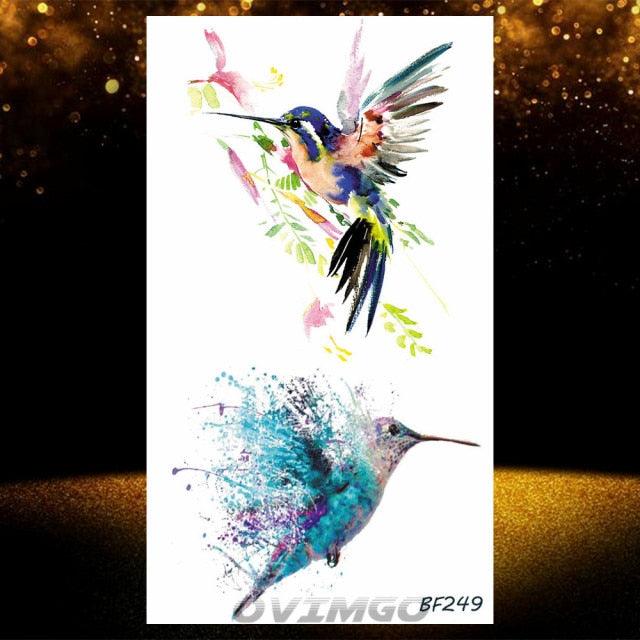 Elegant Animal Waterproof Temporary Tattoos Sticker Astronaut Fake Tattoo Planets Star Space Modern Colorful Realistic Design For Womens - TaTTTy