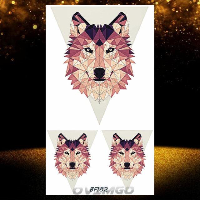 Elegant Animal Waterproof Temporary Tattoos Sticker Astronaut Fake Tattoo Planets Star Space Modern Colorful Realistic Design For Womens - TaTTTy