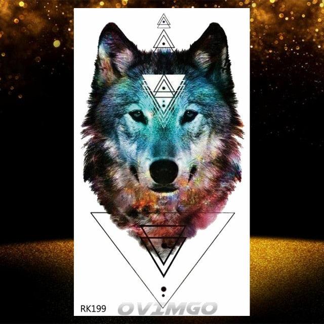 Elegant Animal Waterproof Temporary Tattoos Sticker Astronaut Fake Tattoo Planets Star Space Modern Colorful Realistic Design For Womens - TaTTTy