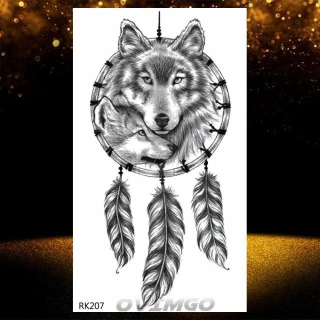 Elegant Animal Waterproof Temporary Tattoos Sticker Astronaut Fake Tattoo Planets Star Space Modern Colorful Realistic Design For Womens - TaTTTy