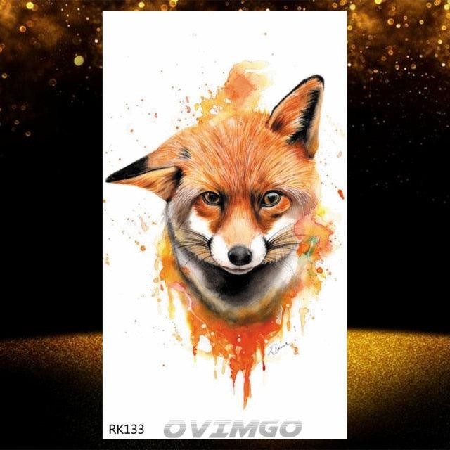 Elegant Animal Waterproof Temporary Tattoos Sticker Astronaut Fake Tattoo Planets Star Space Modern Colorful Realistic Design For Womens - TaTTTy