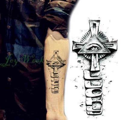 Elegant Black Music Notes Waterproof Sticker Tattoos Temporary Chest Shoulder Tattoos For Men Women - TaTTTy