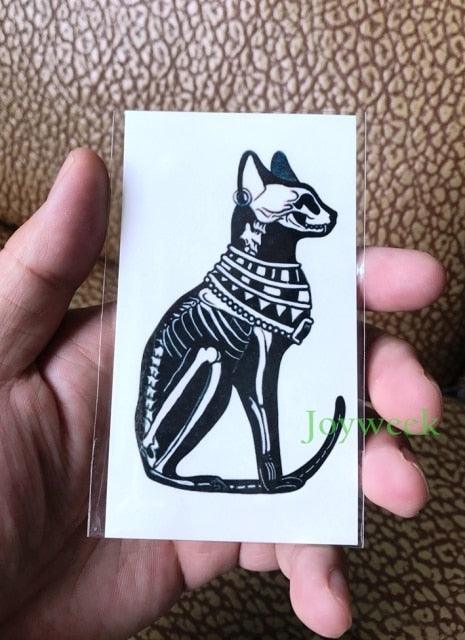 Elegant Black Music Notes Waterproof Sticker Tattoos Temporary Chest Shoulder Tattoos For Men Women - TaTTTy