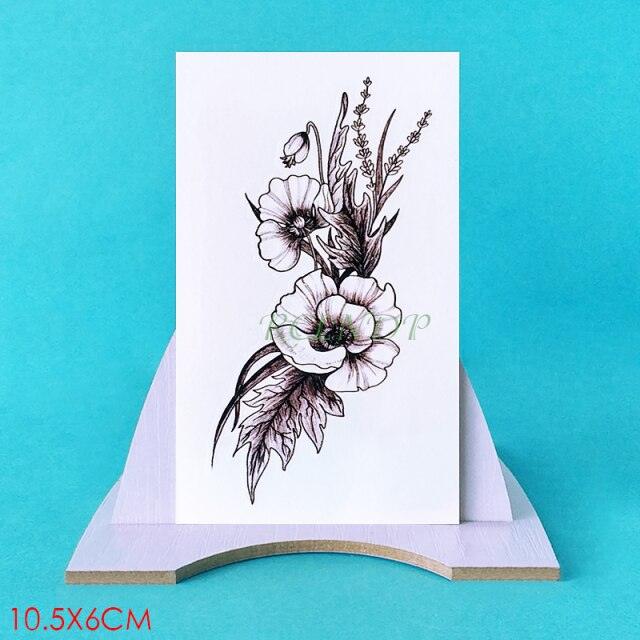 Elegant Black Music Notes Waterproof Sticker Tattoos Temporary Chest Shoulder Tattoos For Men Women - TaTTTy